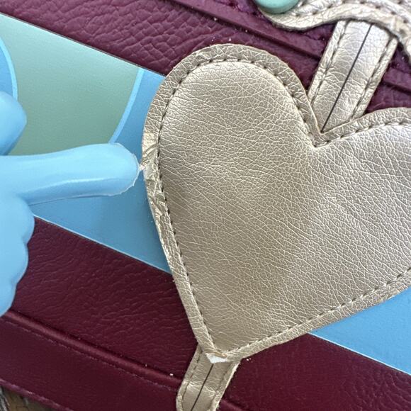 Disney Loungefly Snow White Hot Topic Evil Queen Heart Box Sword Crossbody Chain - Picture 2 of 11